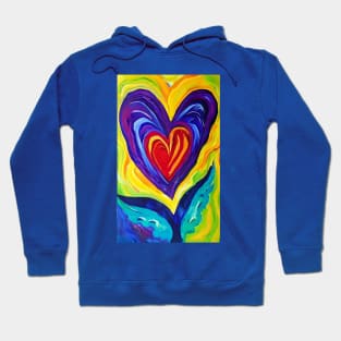 Hearts painting Hoodie